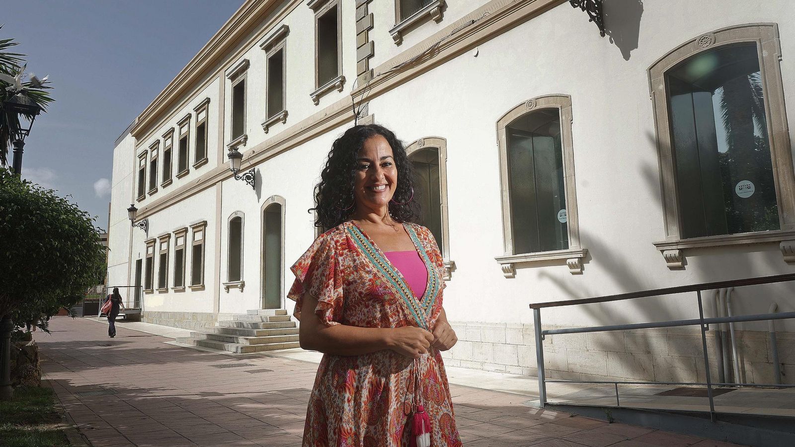 Mercedes Corbacho, a las puertas del museo, en la villa Saccone
