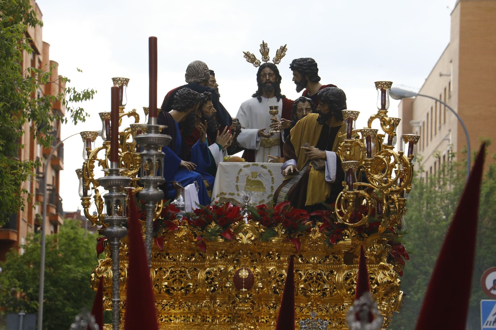 Nuestro Padre Jesús de la Fe en su Sagrada Cena, durante la salida procesional de 2022.