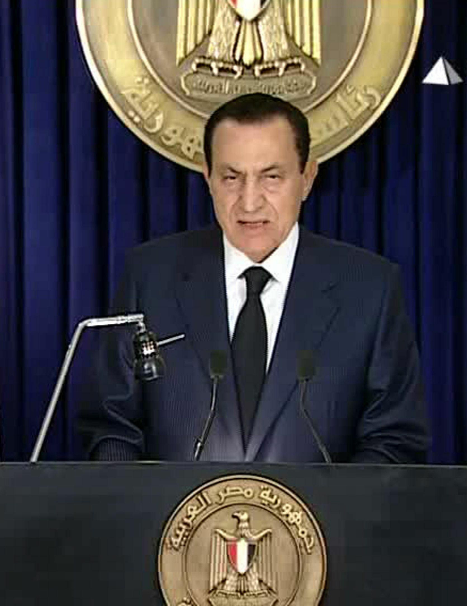 El expresidente de egipcio, Hosni Mubarak.