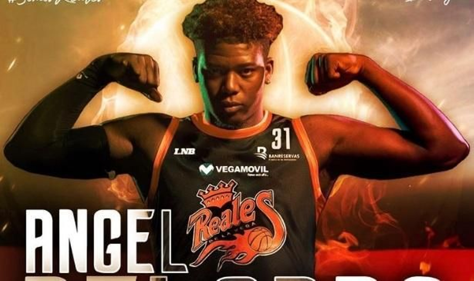 Ángel Delgado, con su nuevo club.