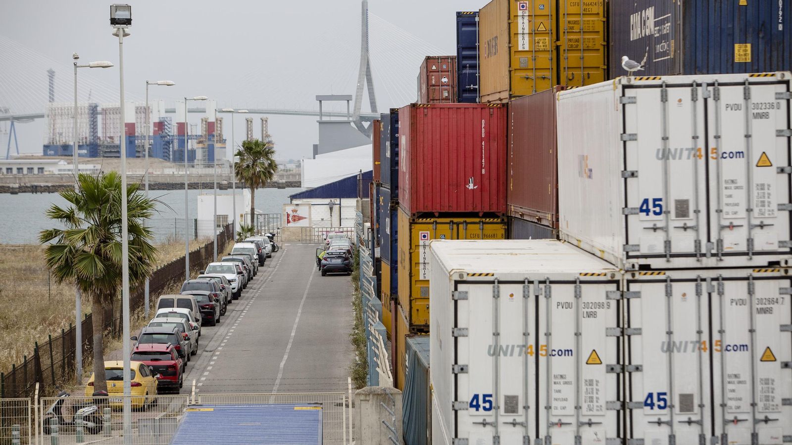 La actual terminal de contenedores.