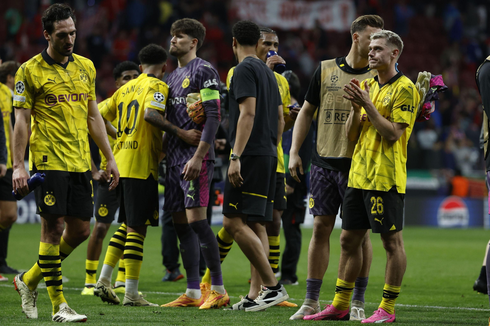 El Atlético de Madrid - Borussia Dortmund, en fotos