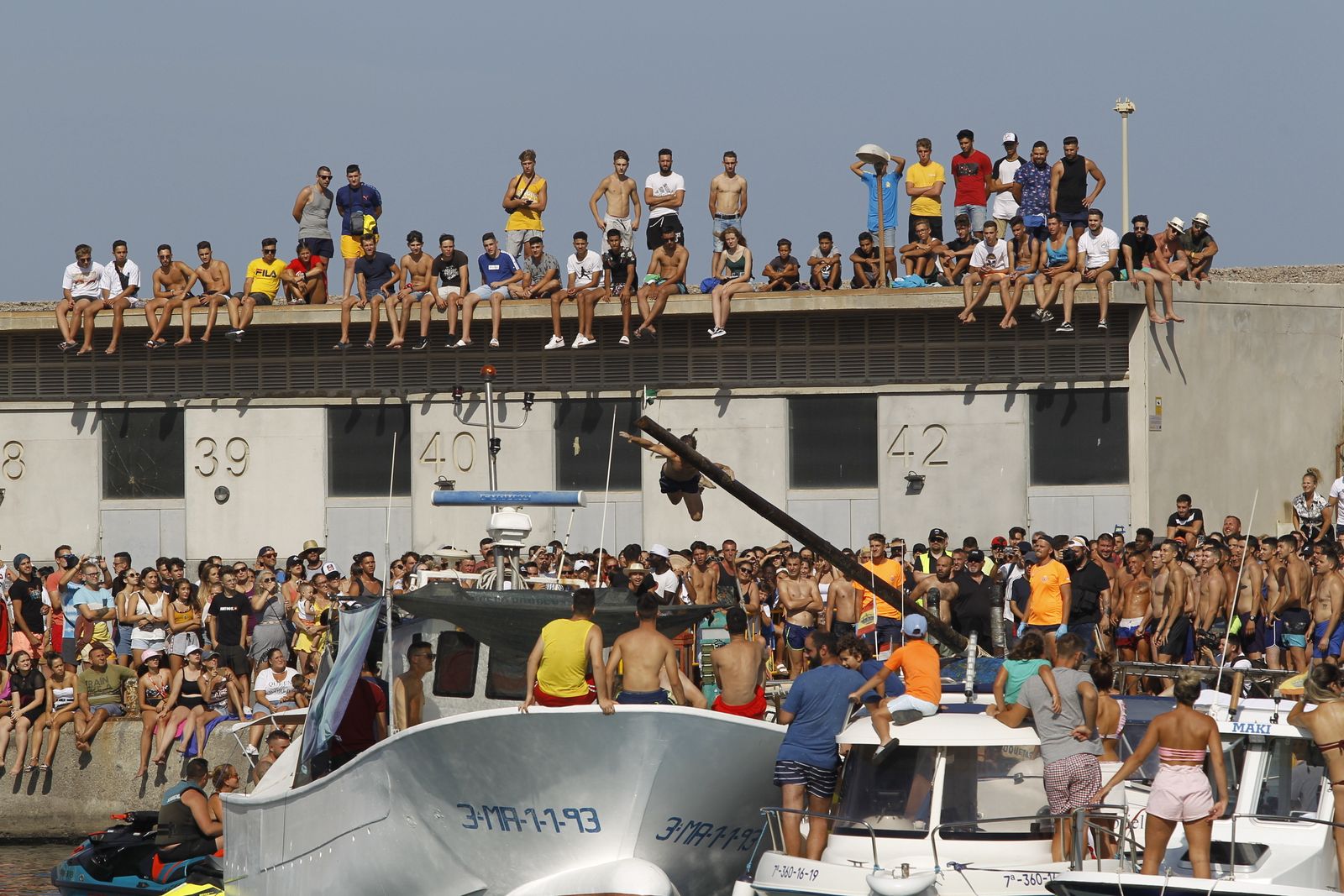 Fotogalería cucaña y procesión Fiestas Santa Ana Roquetas de Mar