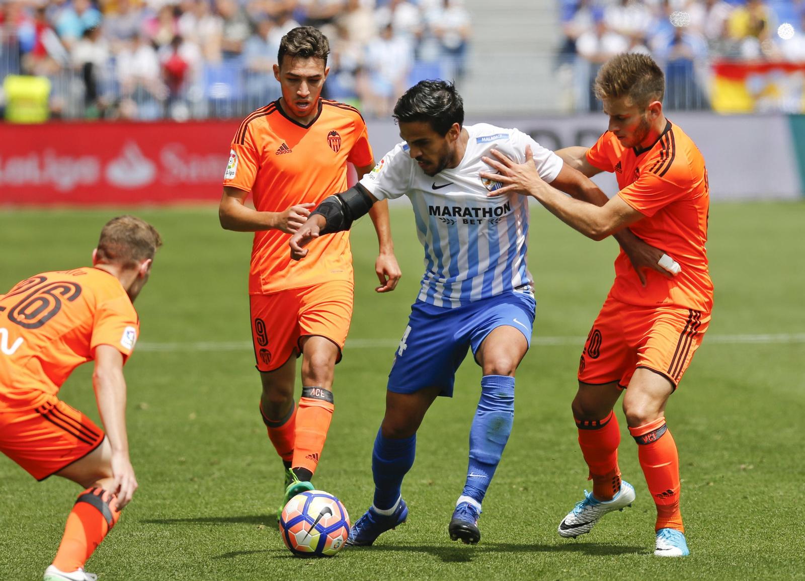 Las imágenes del Málaga-Valencia