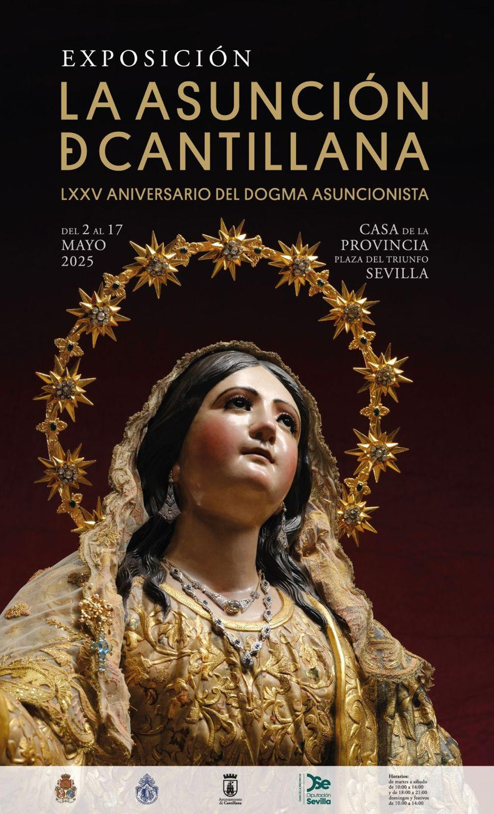 Cartel de la exposición en la Casa de la Provincia.