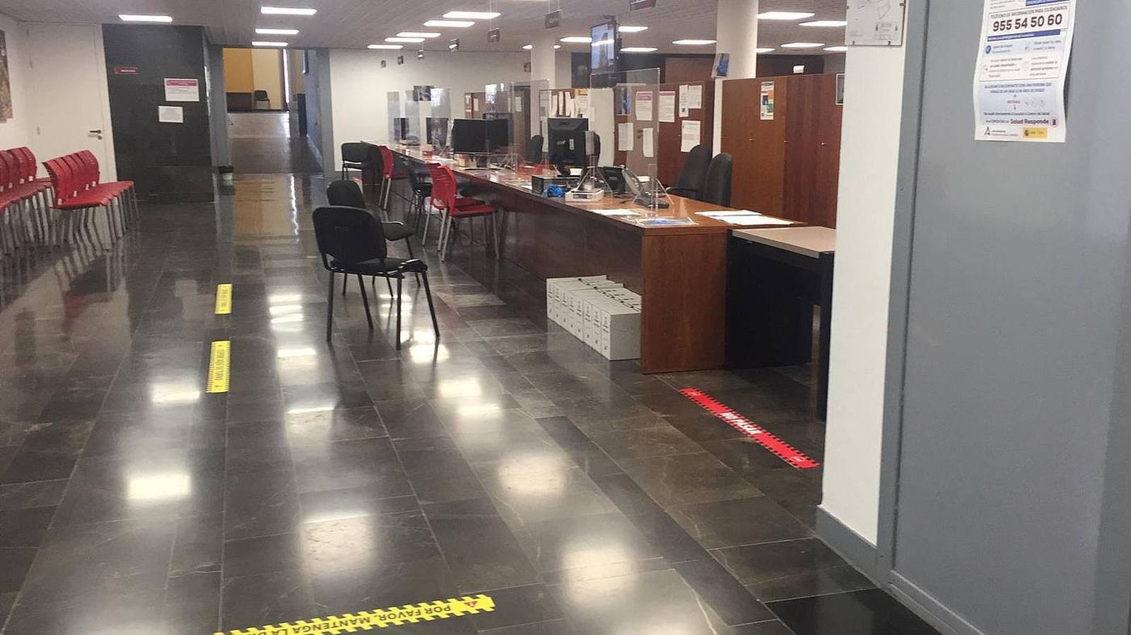 Oficinas del Ayuntamiento de Chiclana para atención a la ciudadanía.