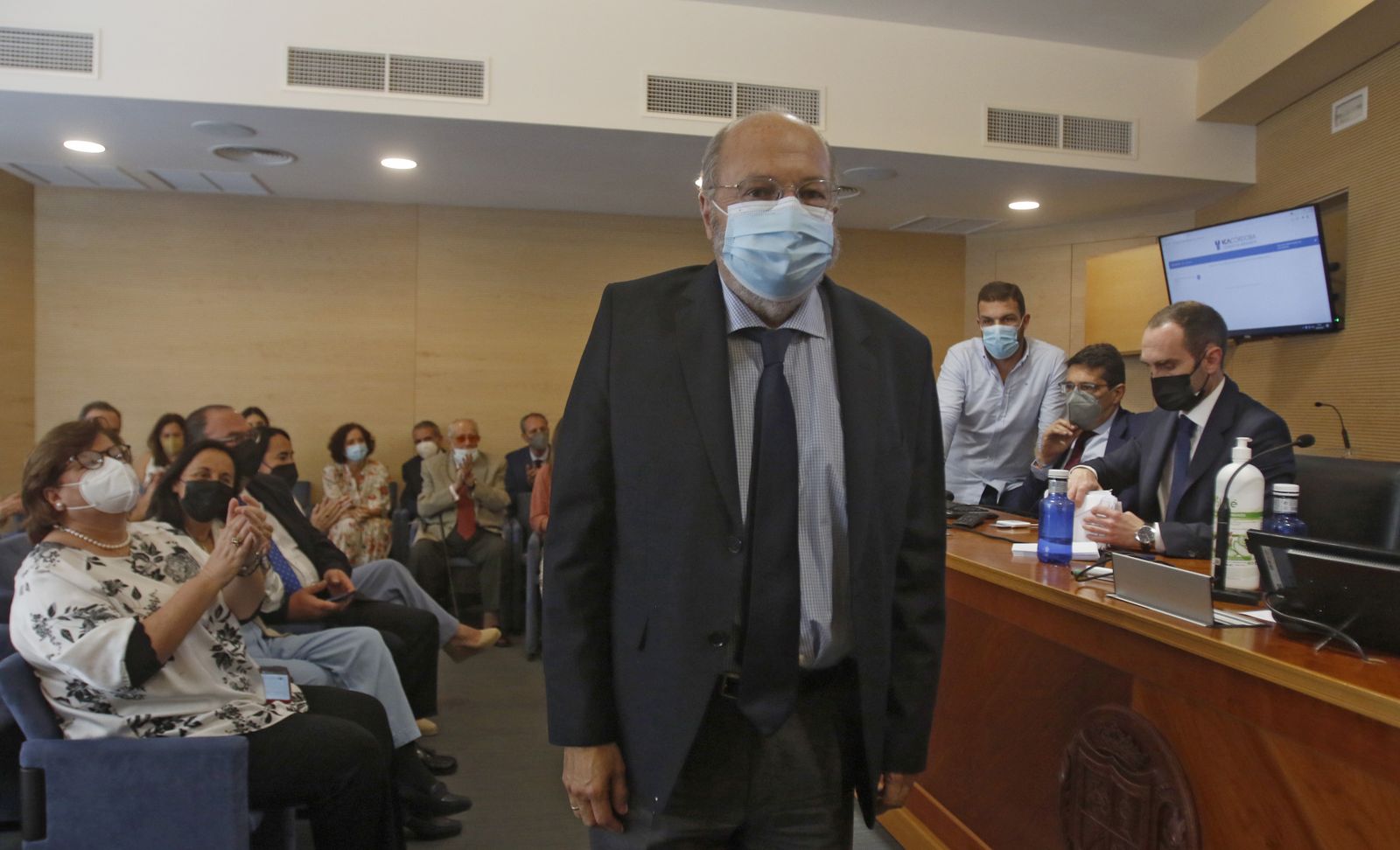 Carlos Arias, decano del Colegio de Abogados, el día de su nombramiento.