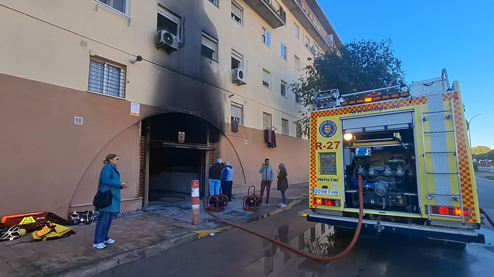 Incendio en Edificio Miramar Río San Pedro