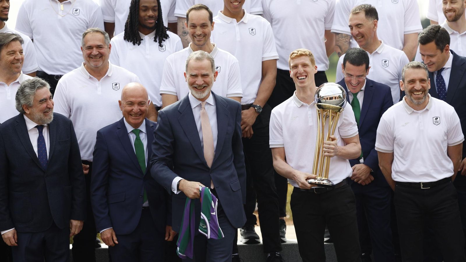 La recepción del Rey Felipe VI al Unicaja, en fotos