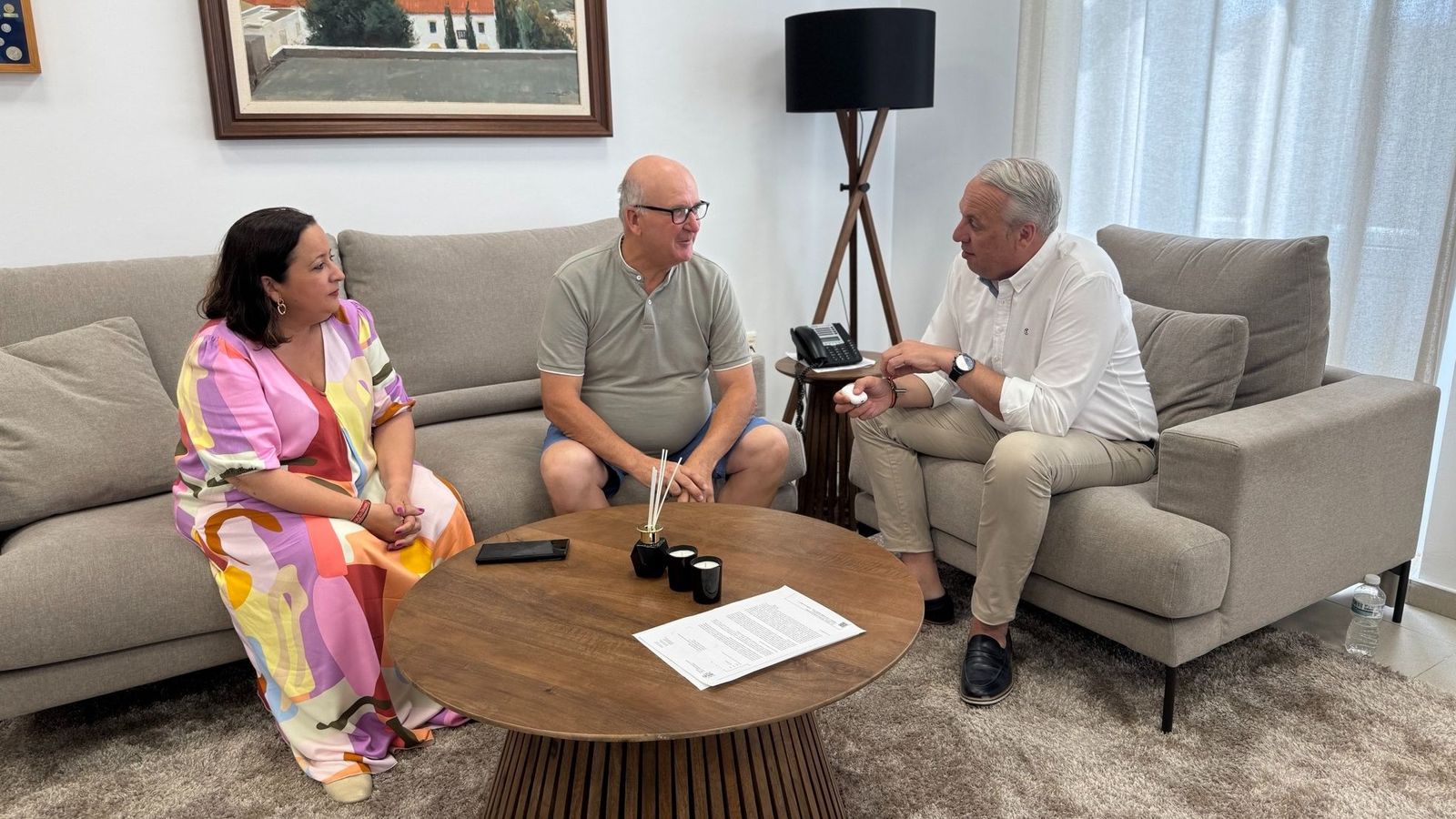 El Pelao, con Mar Collado y Ruiz Boix.