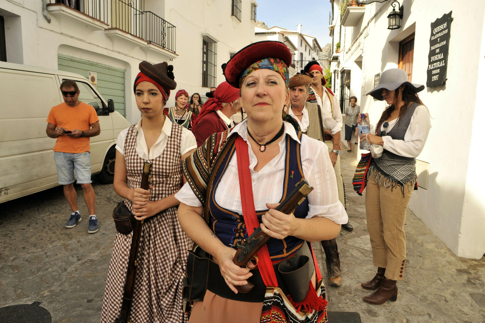 Mujeres ataviadas en una de las recreaciones pasadas.