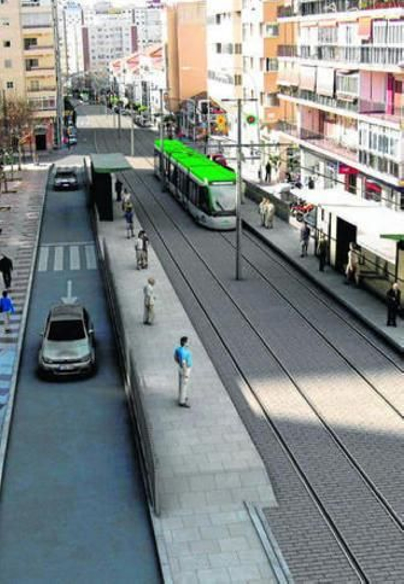 Infografía del Metro en superficie al Civil.