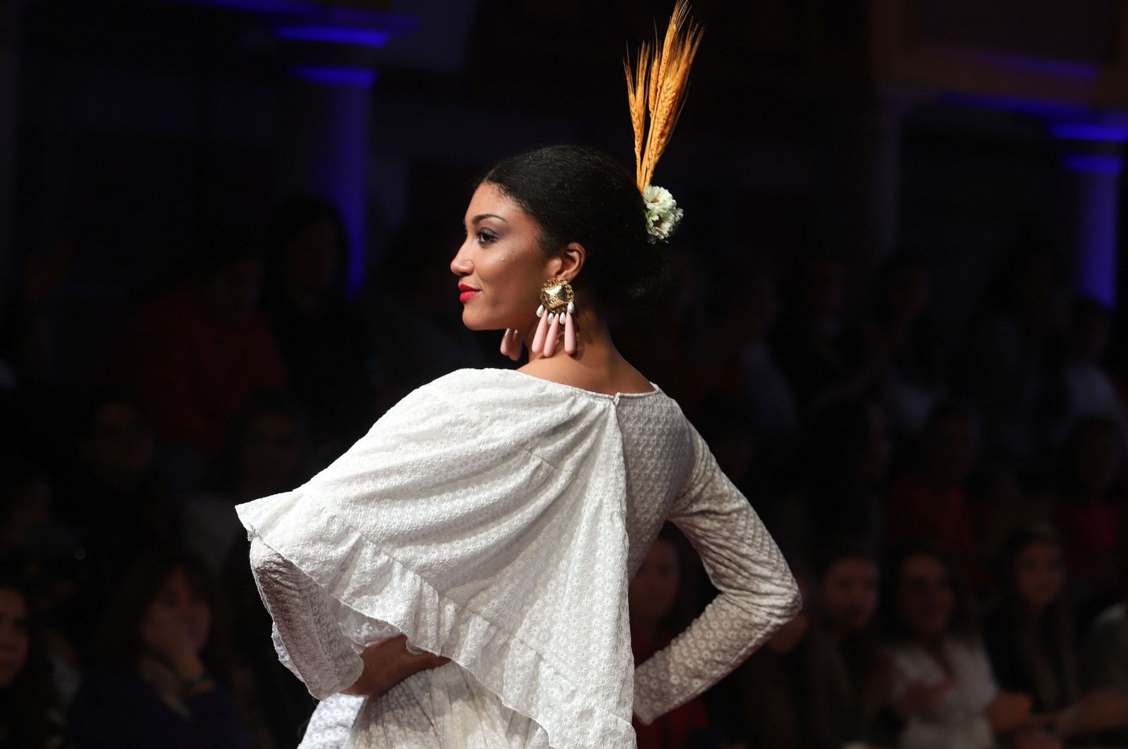 Huelva Flamenca 2023. Imágenes de la pasarela de moda flamenca de la modista Adelina Infante