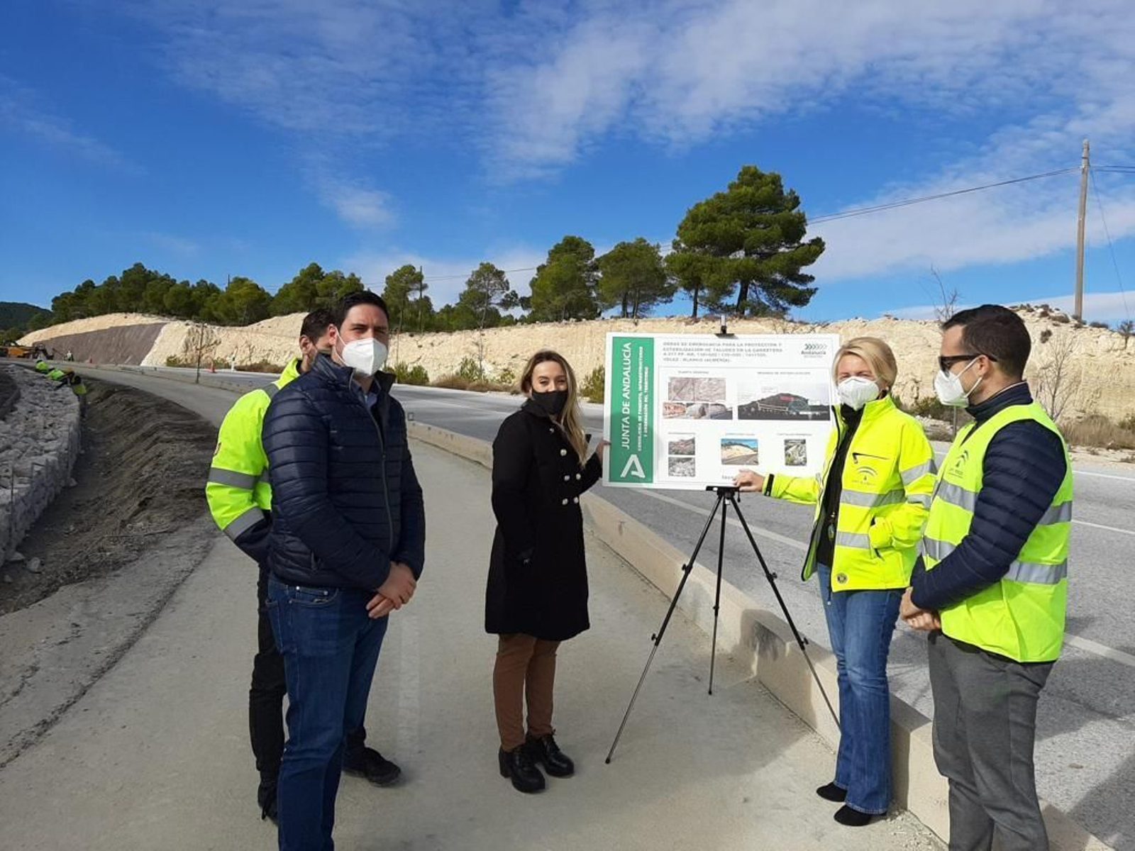 Protección y estabilización de taludes en la carretera A-317 de Vélez-Blanco
