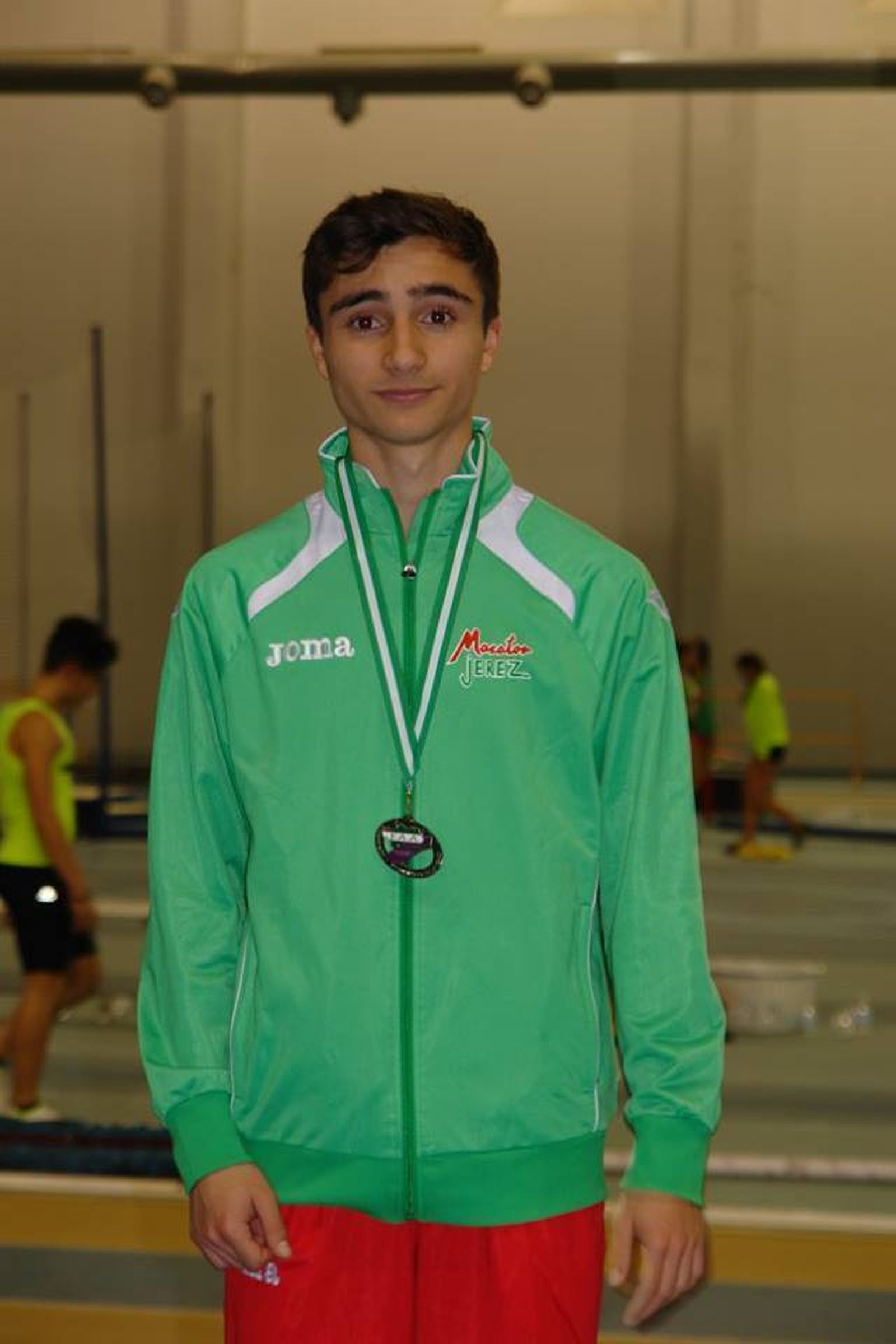 Manuel J. de los Ríos, subcampeón andaluz cadete en el hectómetro.