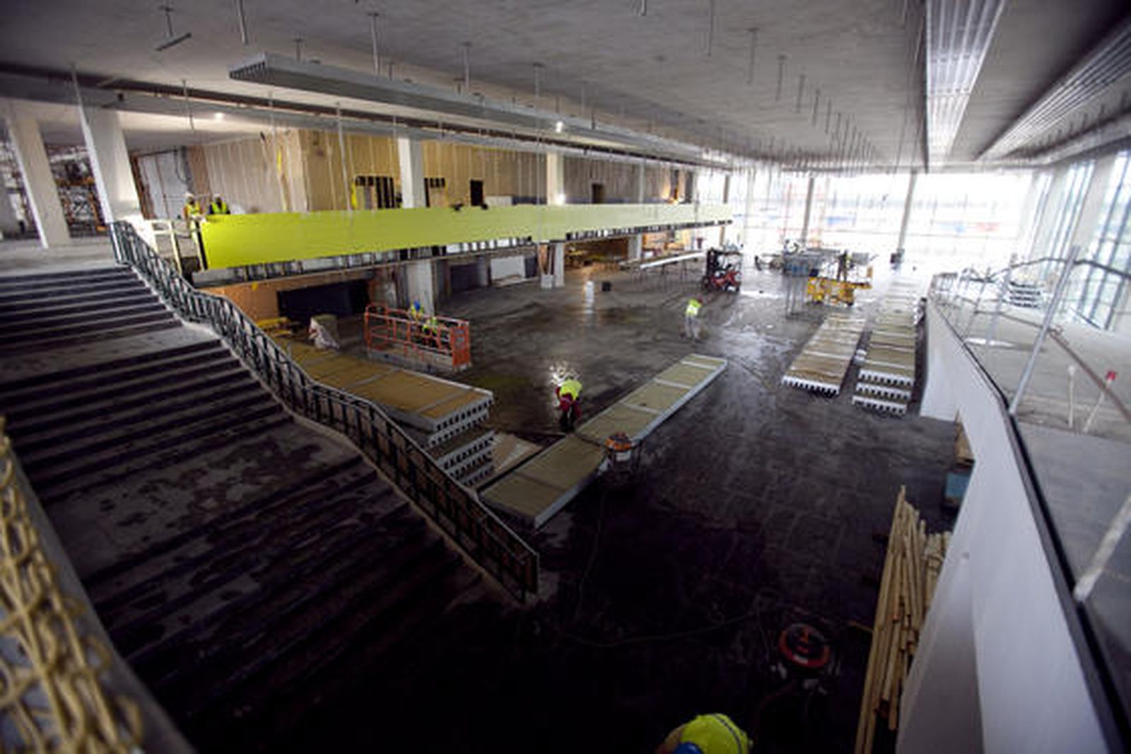 Estado de las obras de ampliación de Fibes, que espera estar en funcionamiento en los próximos meses.

Foto: Jaime Martínez