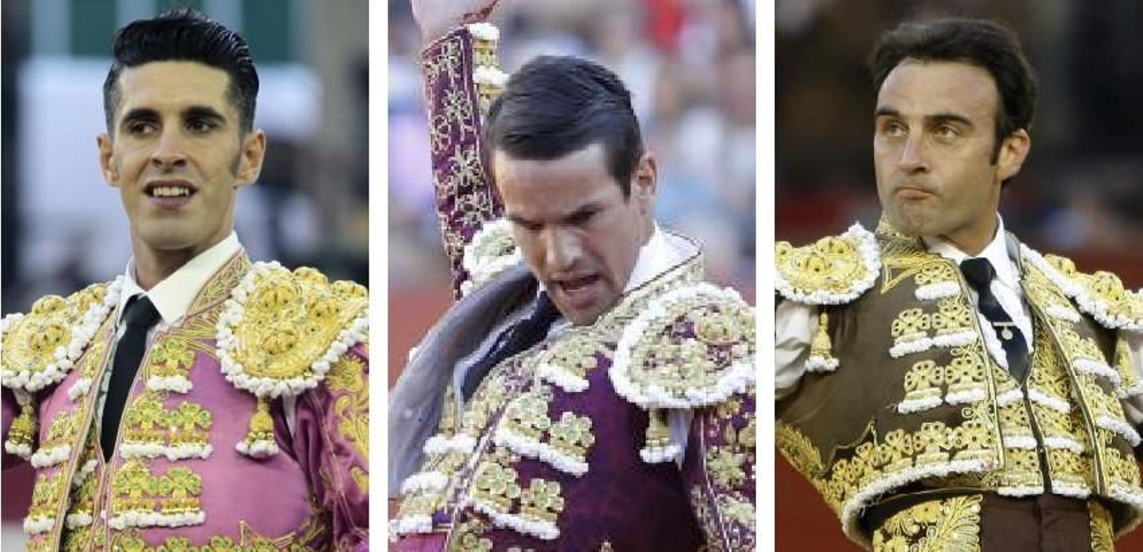 Talavante, Manzanares y Ponce.