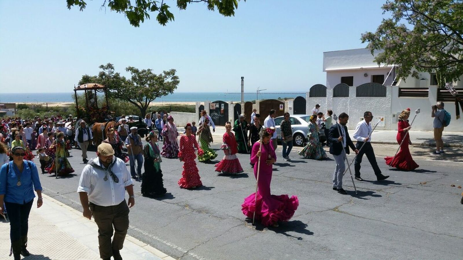 Celebración de la romería de Mazagón en 2022.