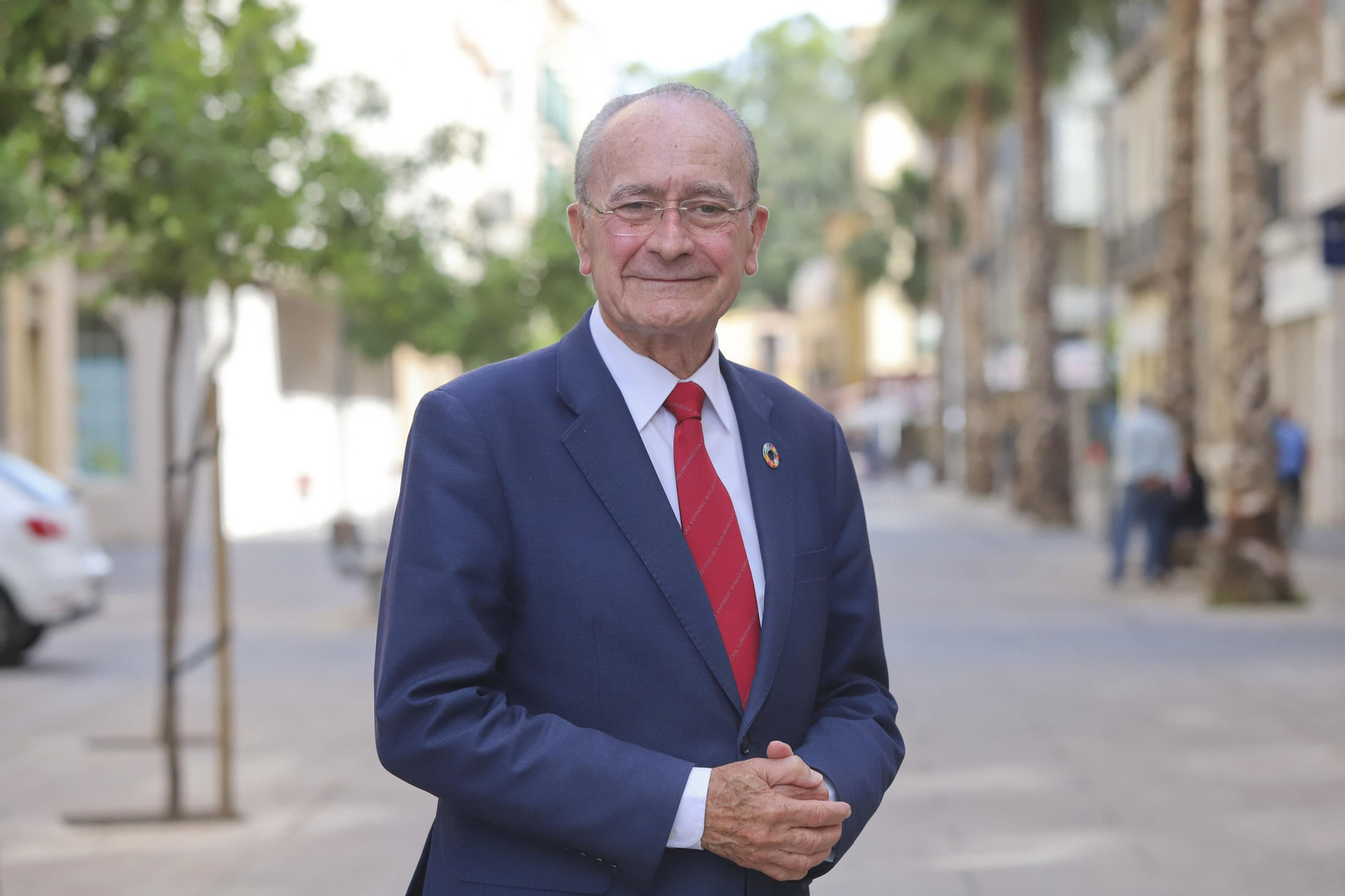De la Torre posa en el barrio del Soho.