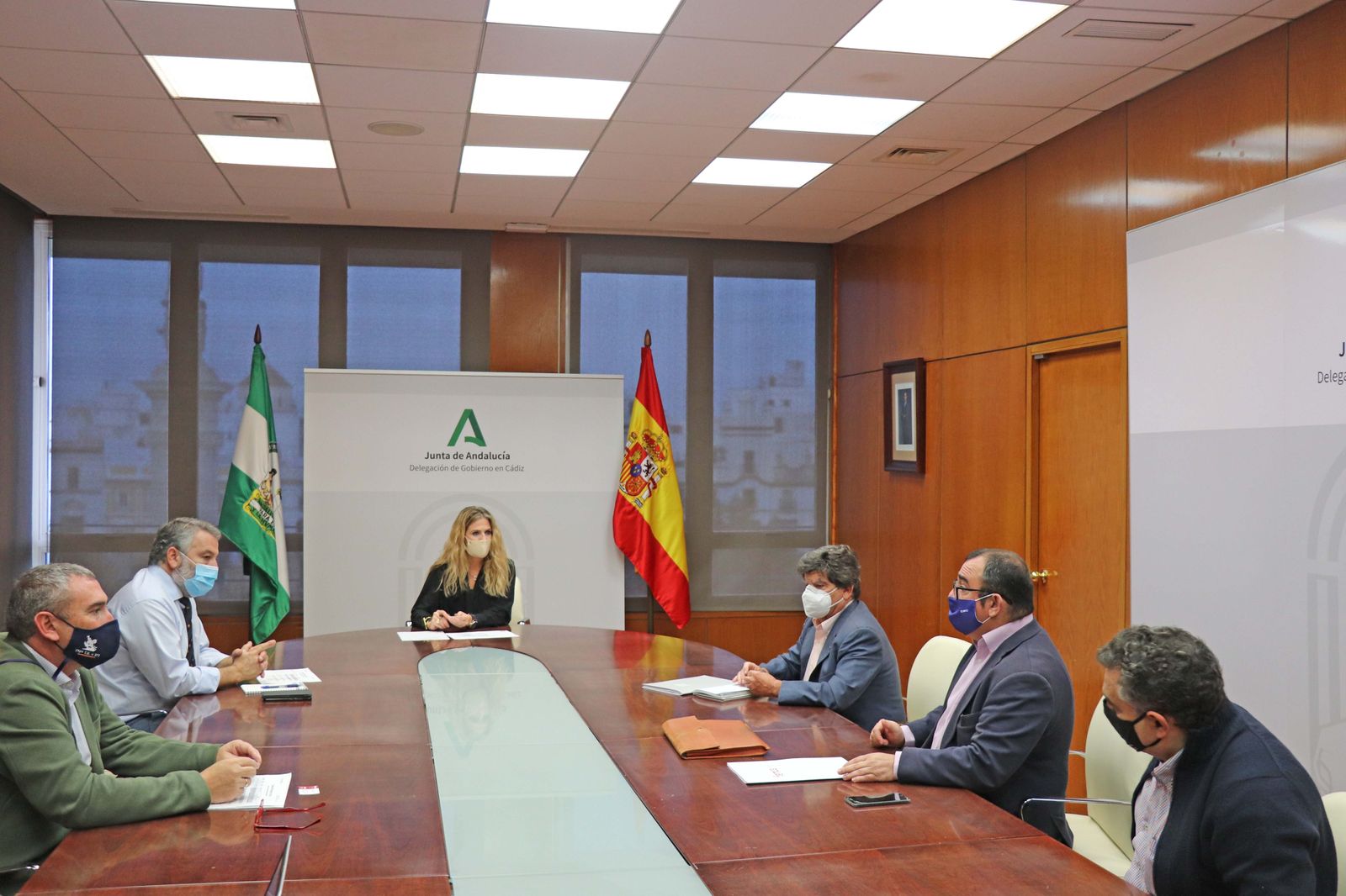 Reunión con los representantes de Femca en la Delegación del Gobierno de la Junta en Cádiz.