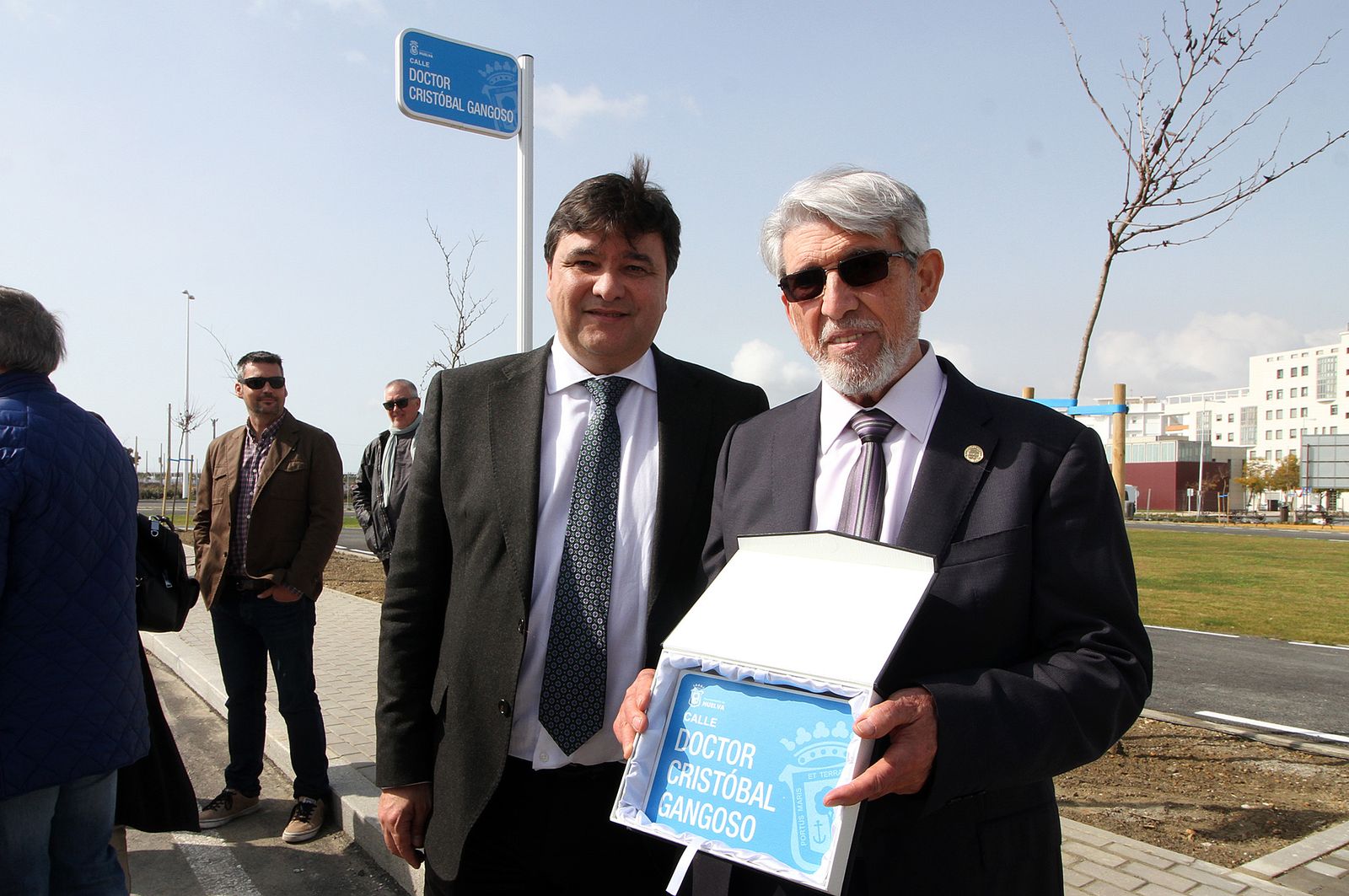 Inauguración de la Calle Doctor Cristóbal Gangoso, en imágenes