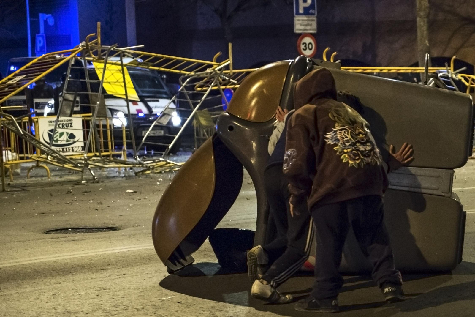 Las imágenes de los disturbios en Cataluña por el arresto de Pablo Hasel