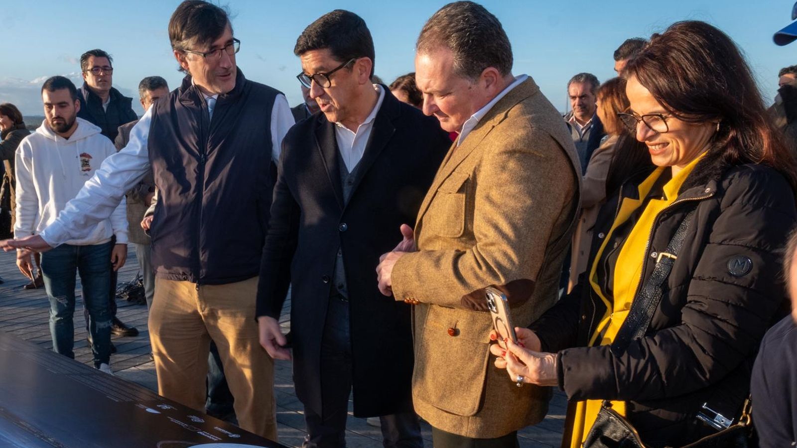 Un momento del acto, en Ayamonte.