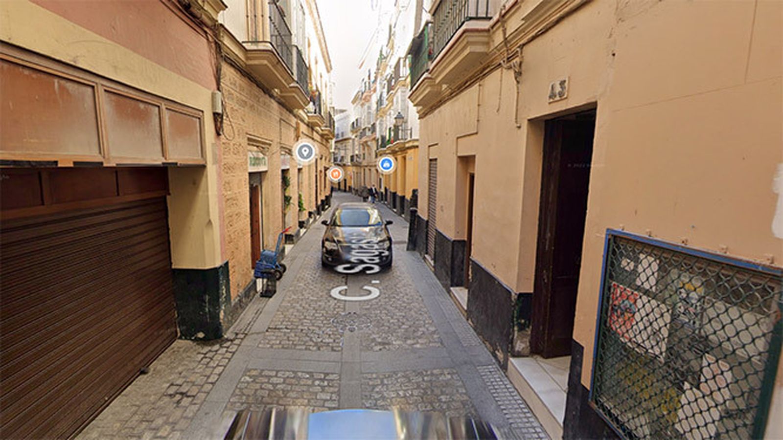 Vista general de la calle Sagasta en Google Maps.