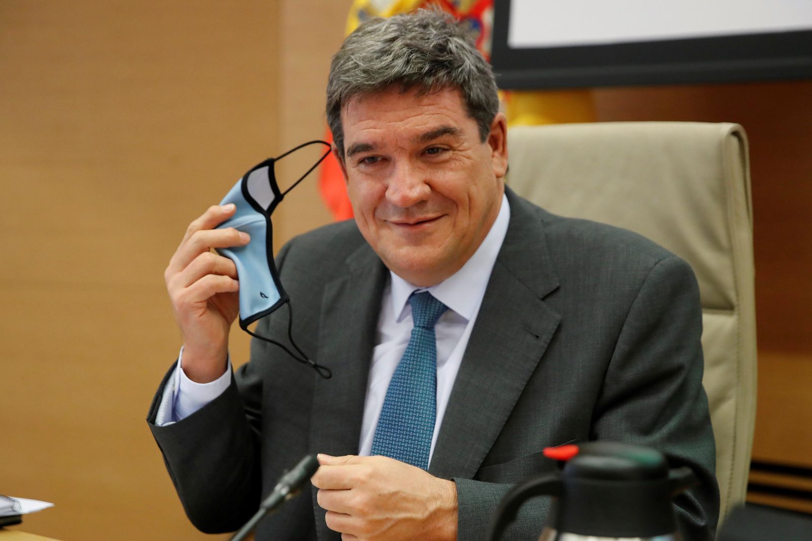 José Luis Escrivá, ministro de Inclusión, en una comparecencia en el Congreso