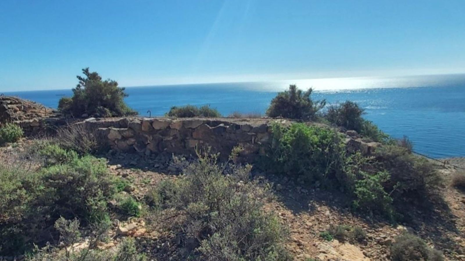 Pozo de las piezas de artillería de costa y antiaéreas