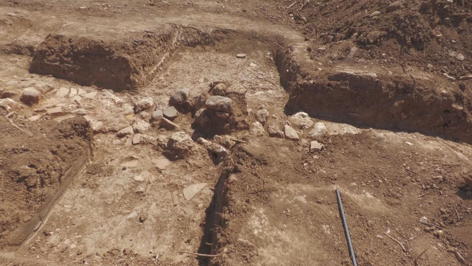 Una de las zonas de excavaciones.