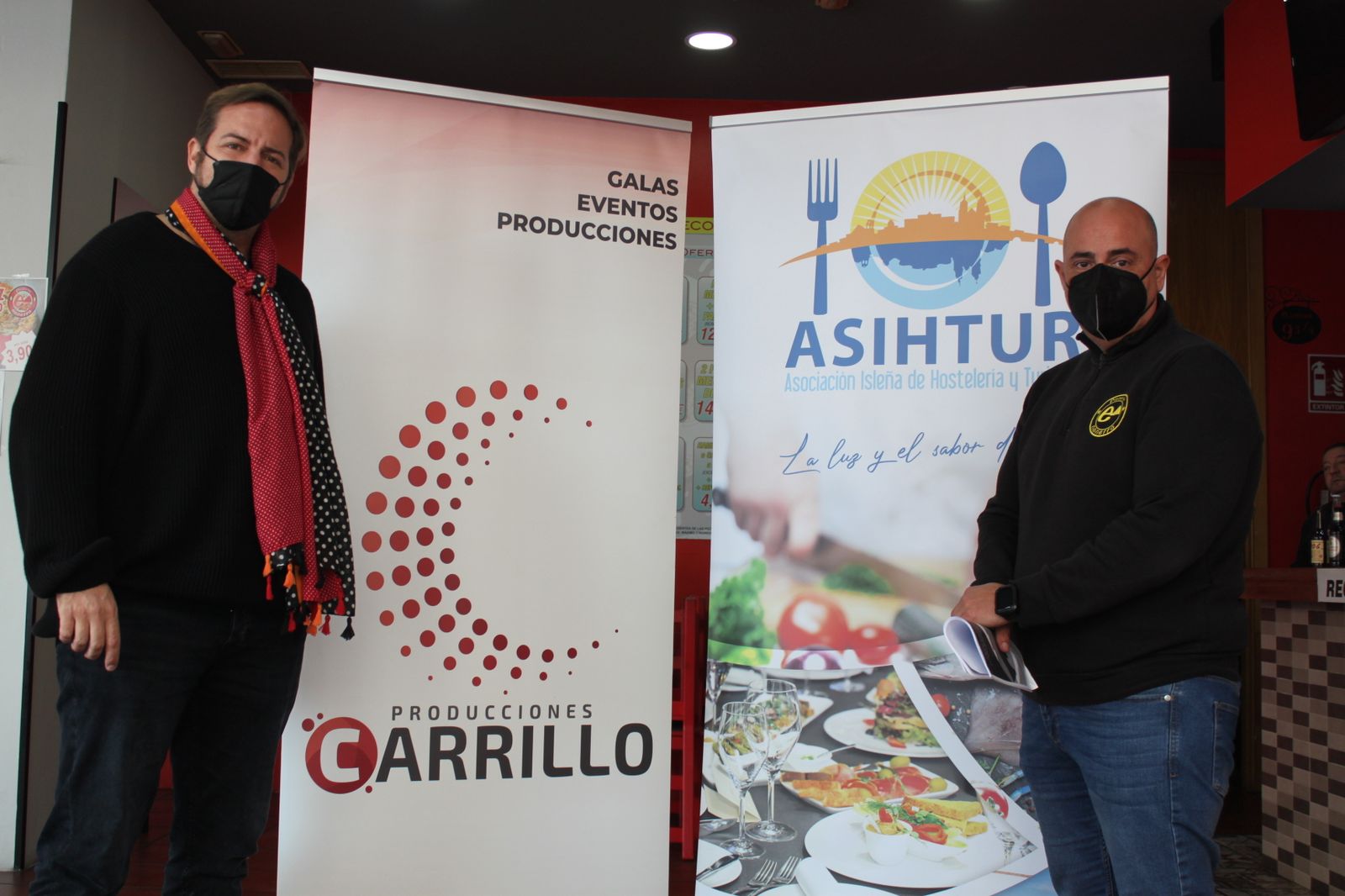 Jesuli Carrillo y Antonio V. Páez (de i. a d.).