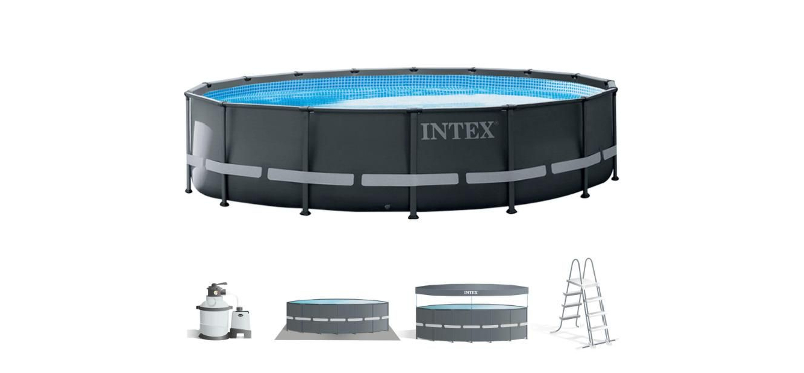 Piscina Intex tubular redonda de pvc Piscina Intex tubular redonda de pvc