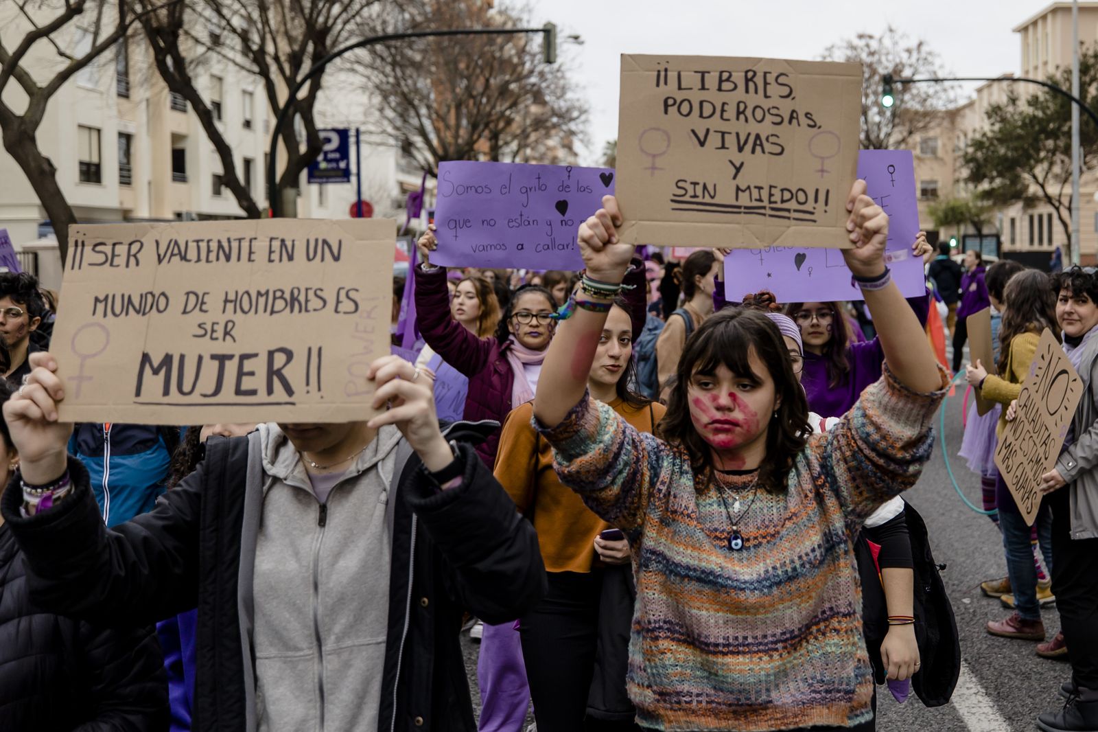 Las imágenes de la manifestación del 8M en Cádiz.
