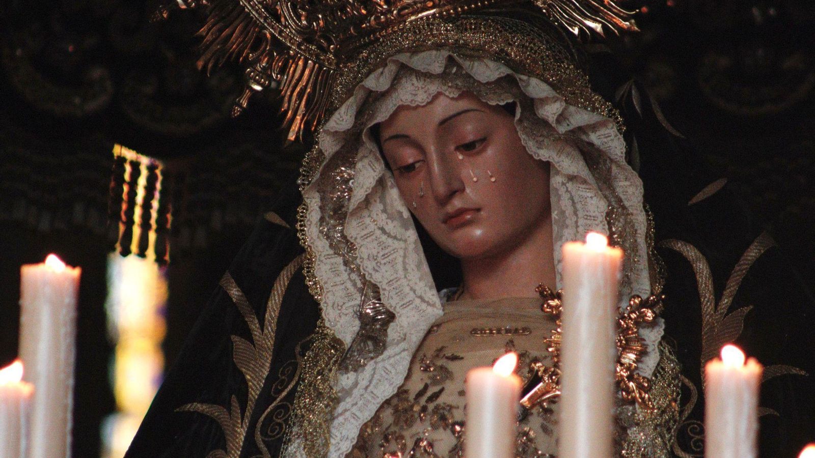 La virgen de La Soledad.