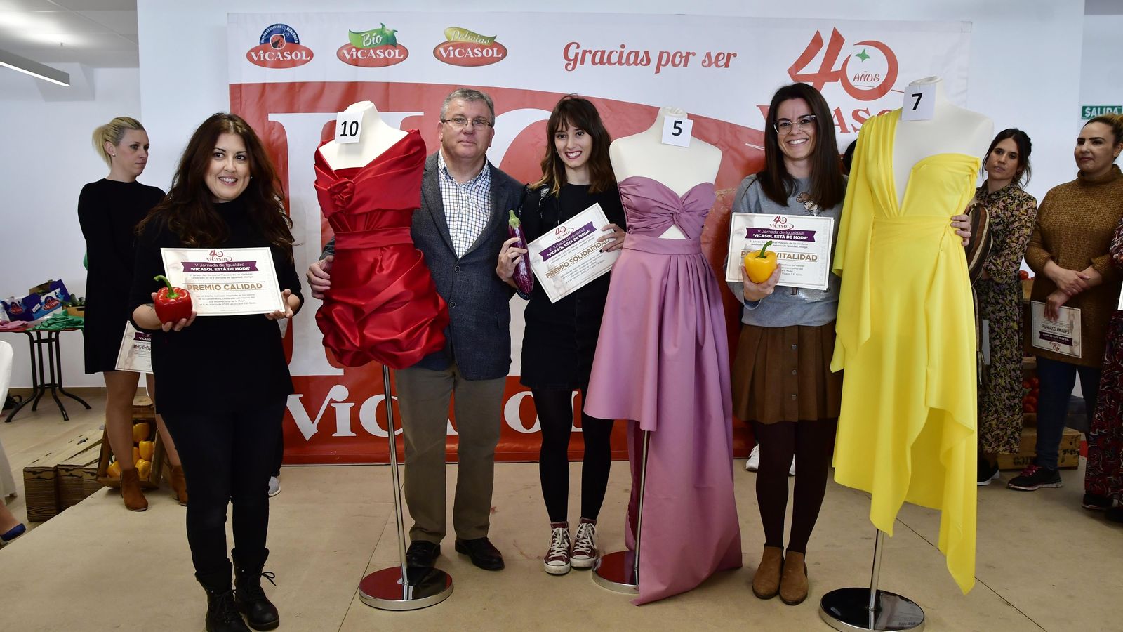 Las ganadoras del concurso.