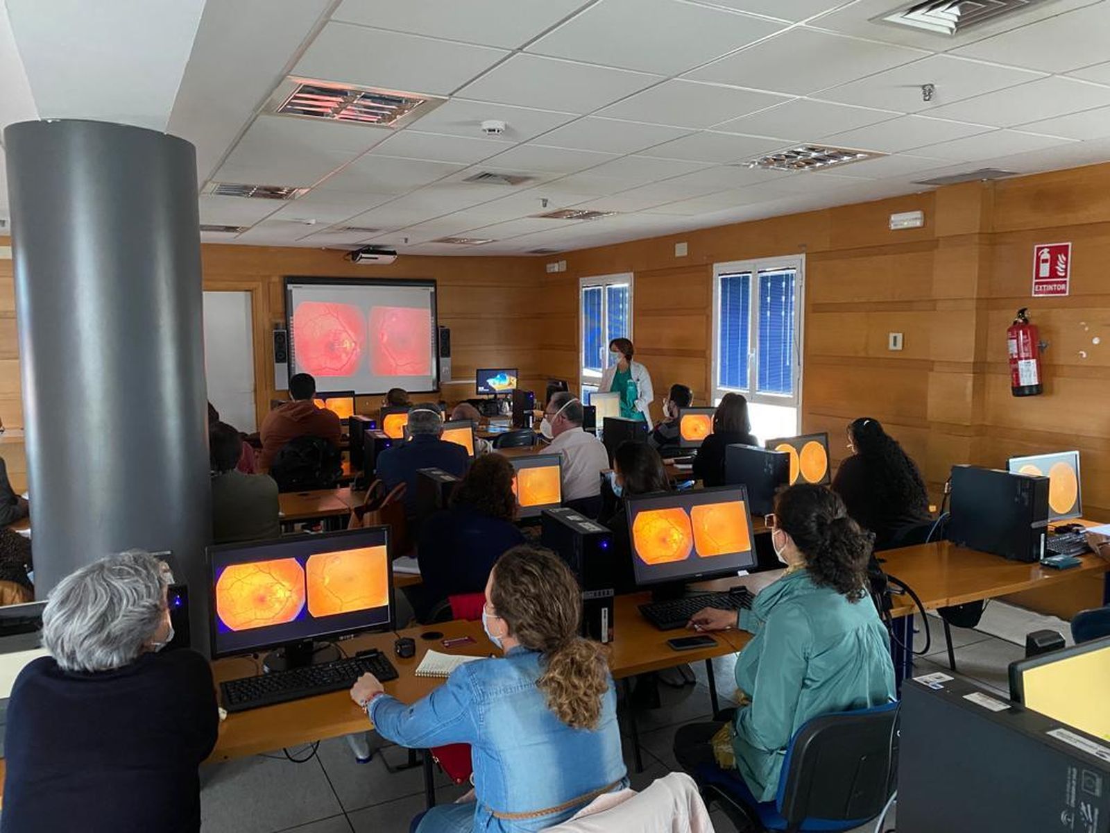 Un momento del curso.