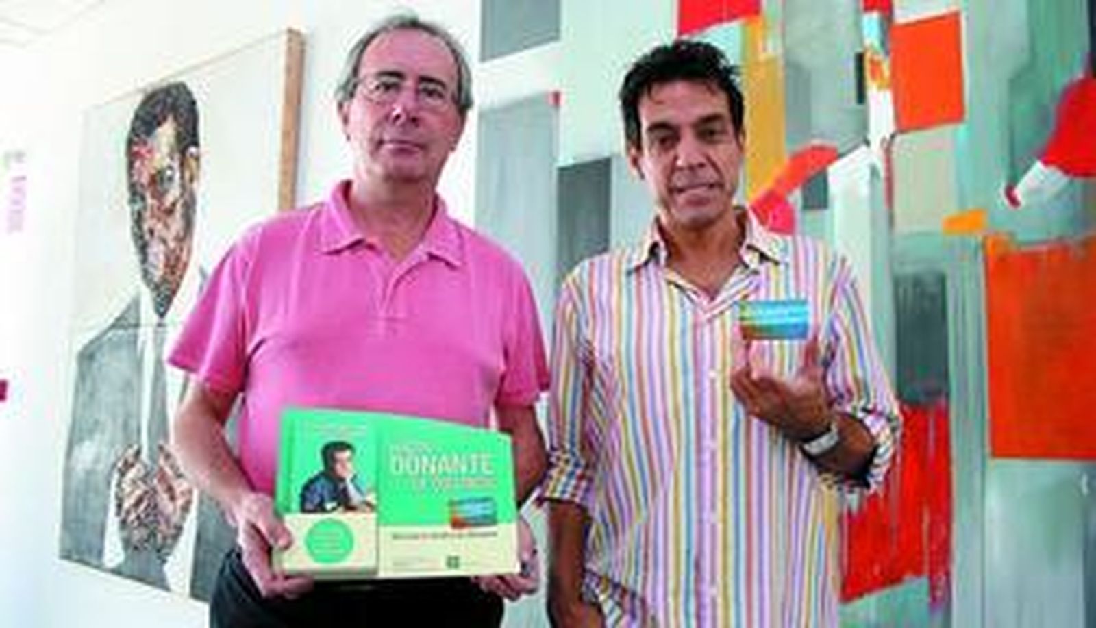El director del curso, Manuel Alonso, y el psicólogo José Luis Bimbela se hicieron eco de la campaña a favor de la donación de órganos.