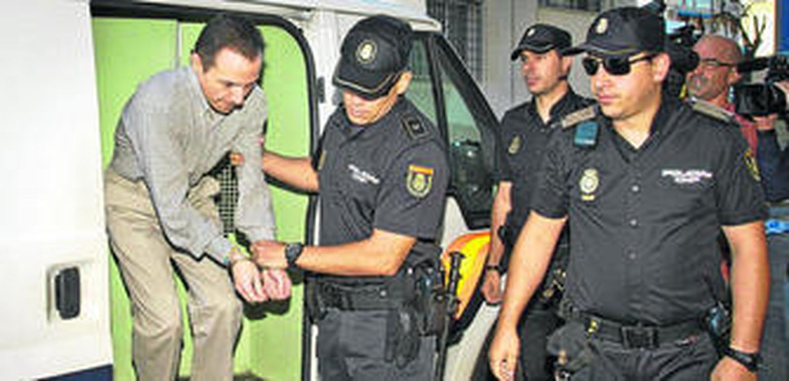 José Bretón, a su llegada alos juzgados de Huelva.