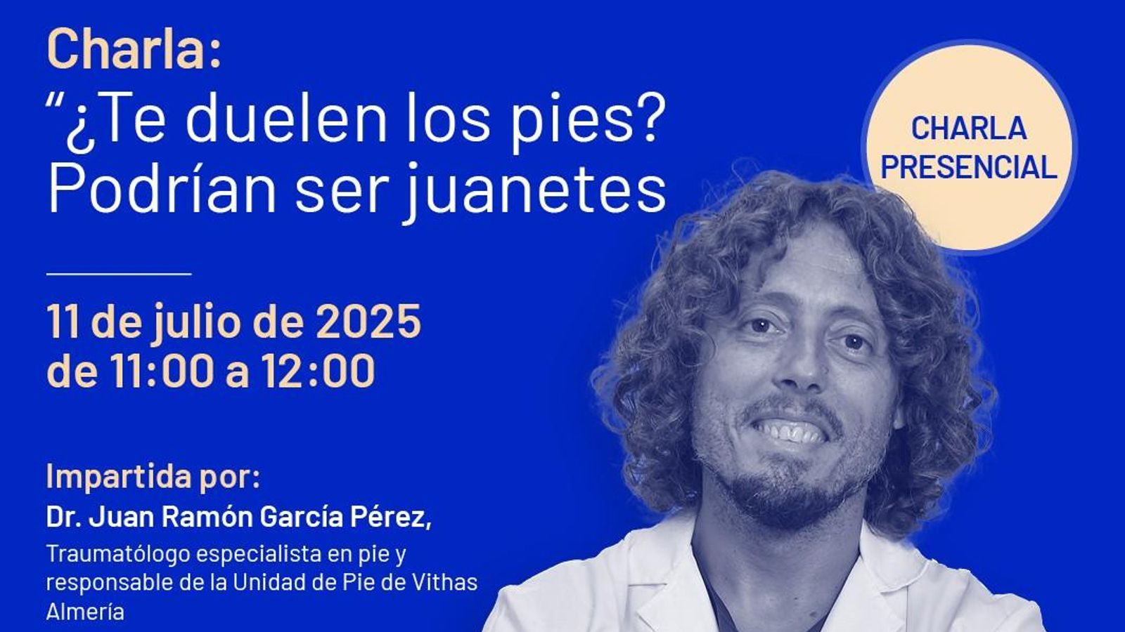 Taller de juanetes en Vithas Almería Taller de juanetes en Vithas Almería