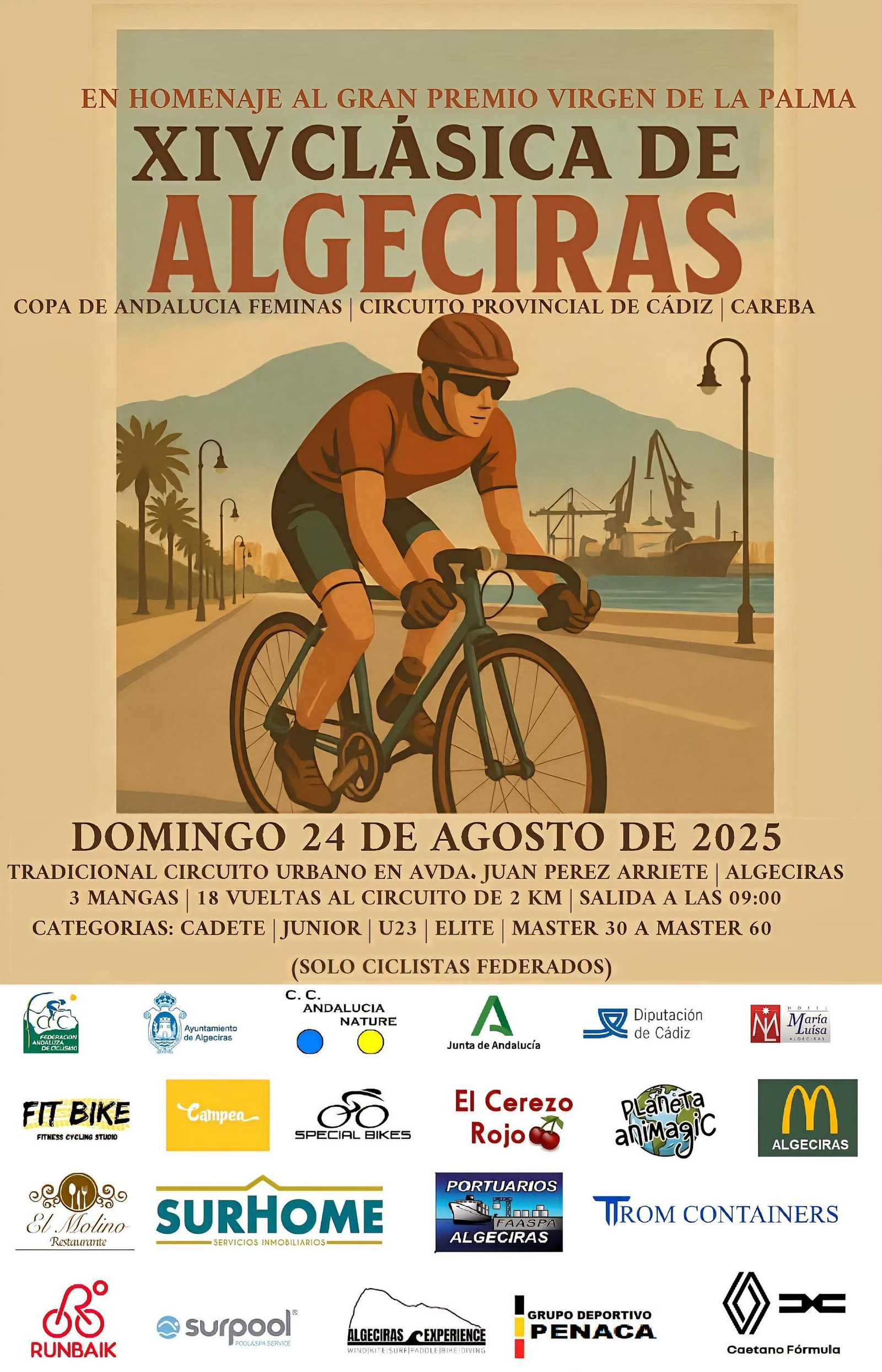 El cartel de la XIV Clásica de Algeciras.