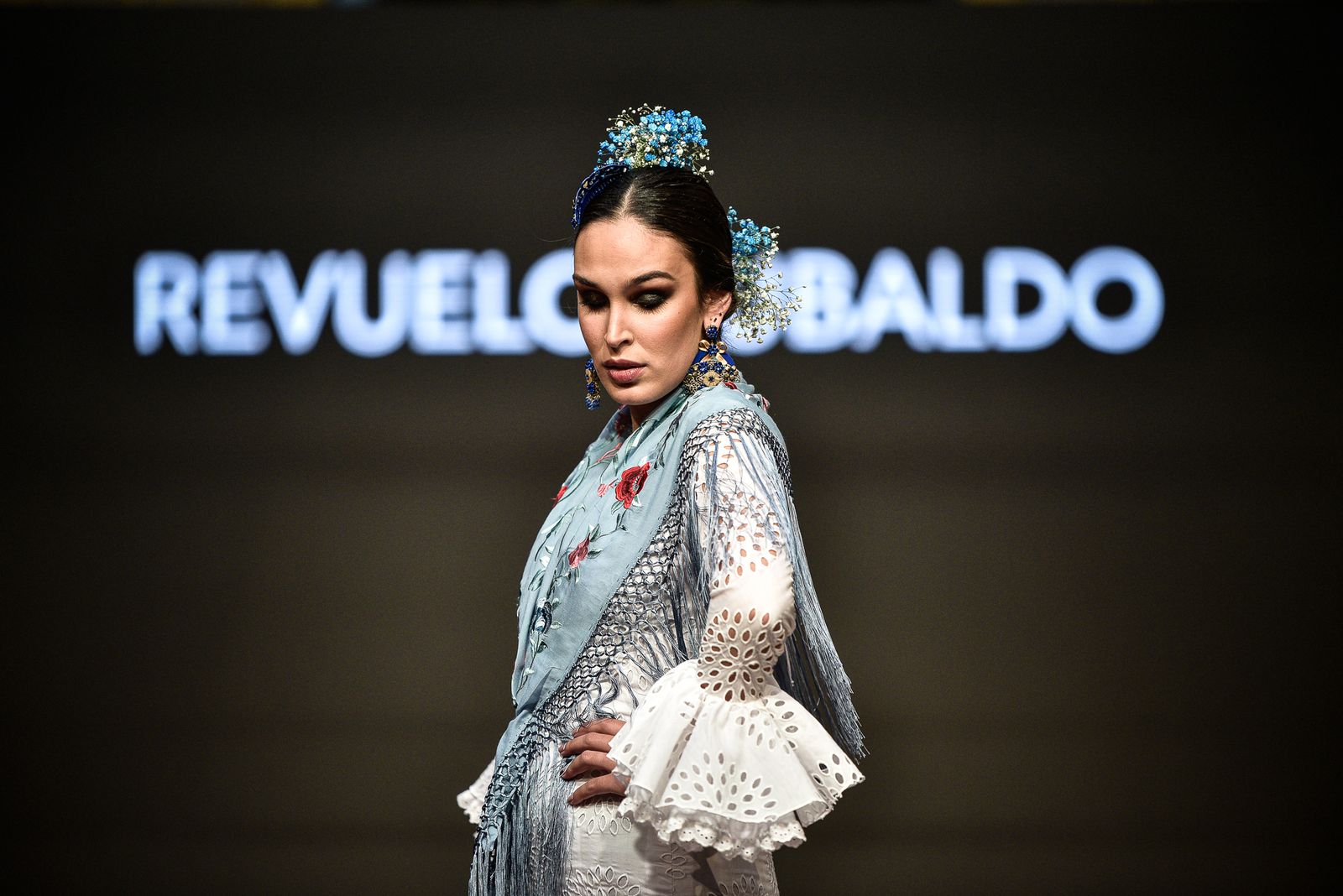 Imágenes de la inauguración de la Pasarela Flamenca en el patio del Ayuntamiento