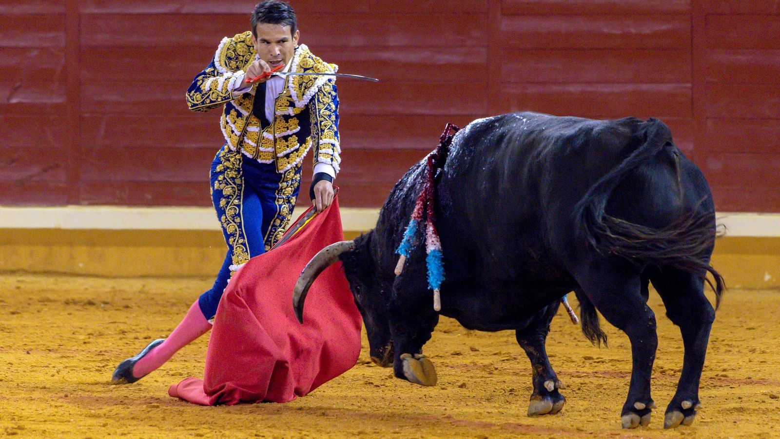 Manzanares entrando a matar en Illescas.