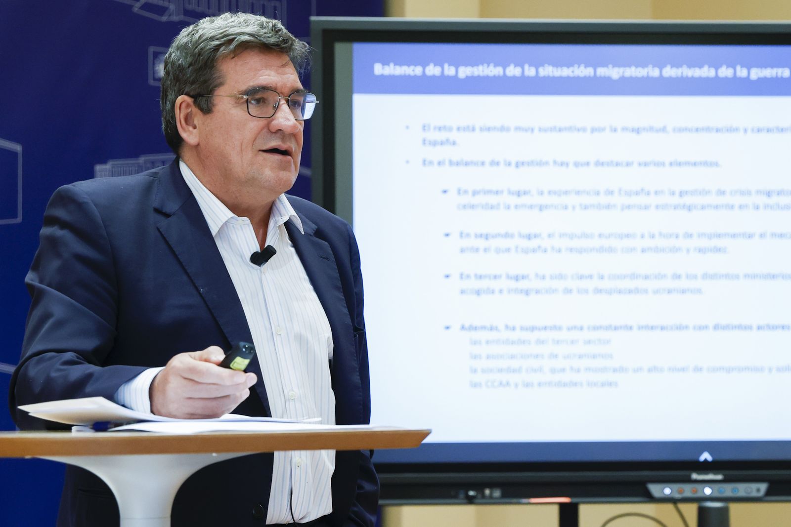 El ministro de Inclusión, Seguridad Social y Migraciones, José Luis Escrivá, hace balance de la gestión migratoria.