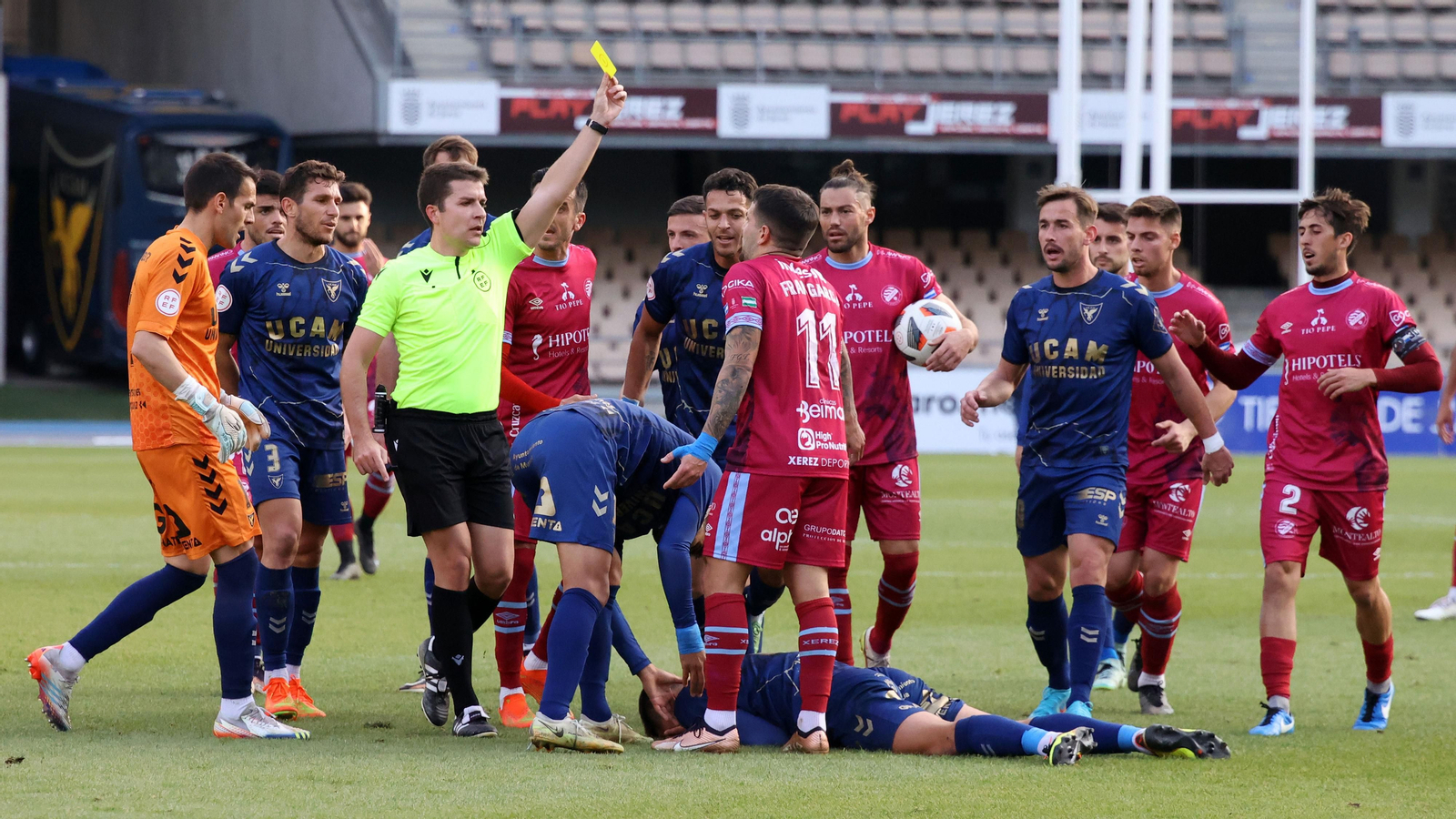 Xerez DFC contra UCAM Murcia en Chapín