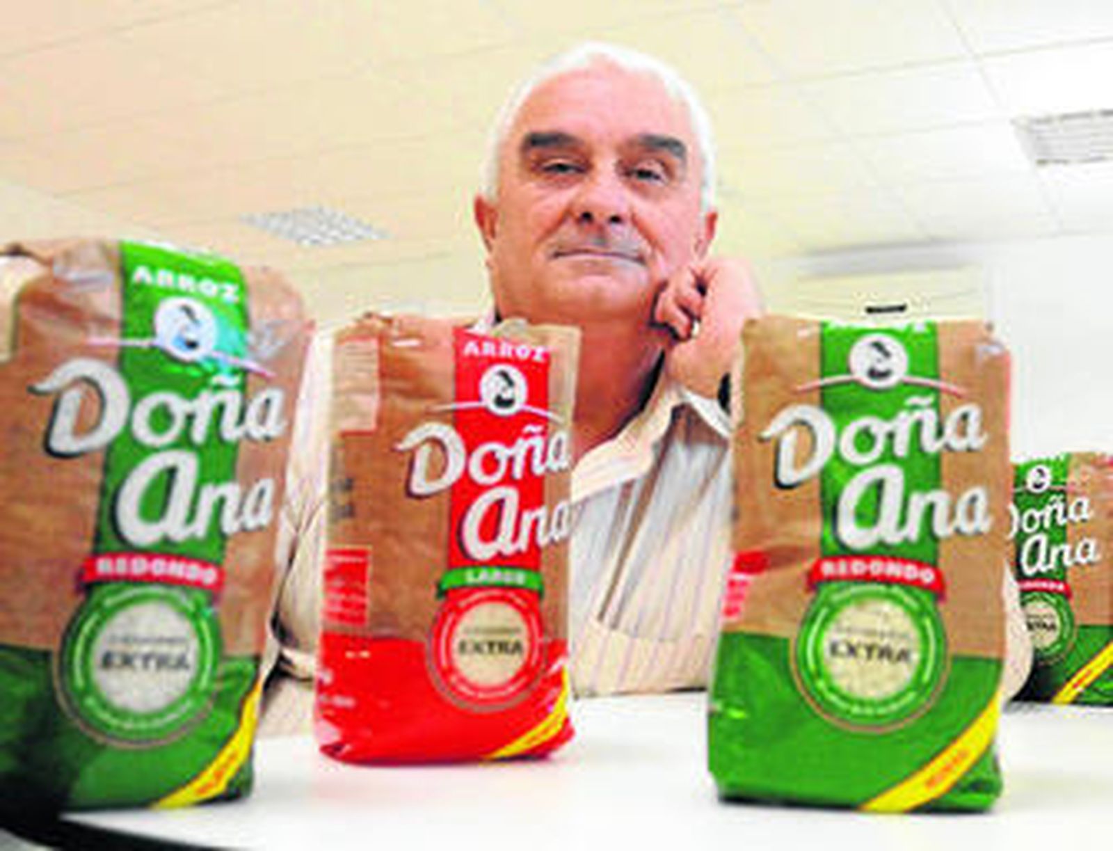 Salvador Acuña, presidente en funciones de la cooperativa arrocera Arrozúa.