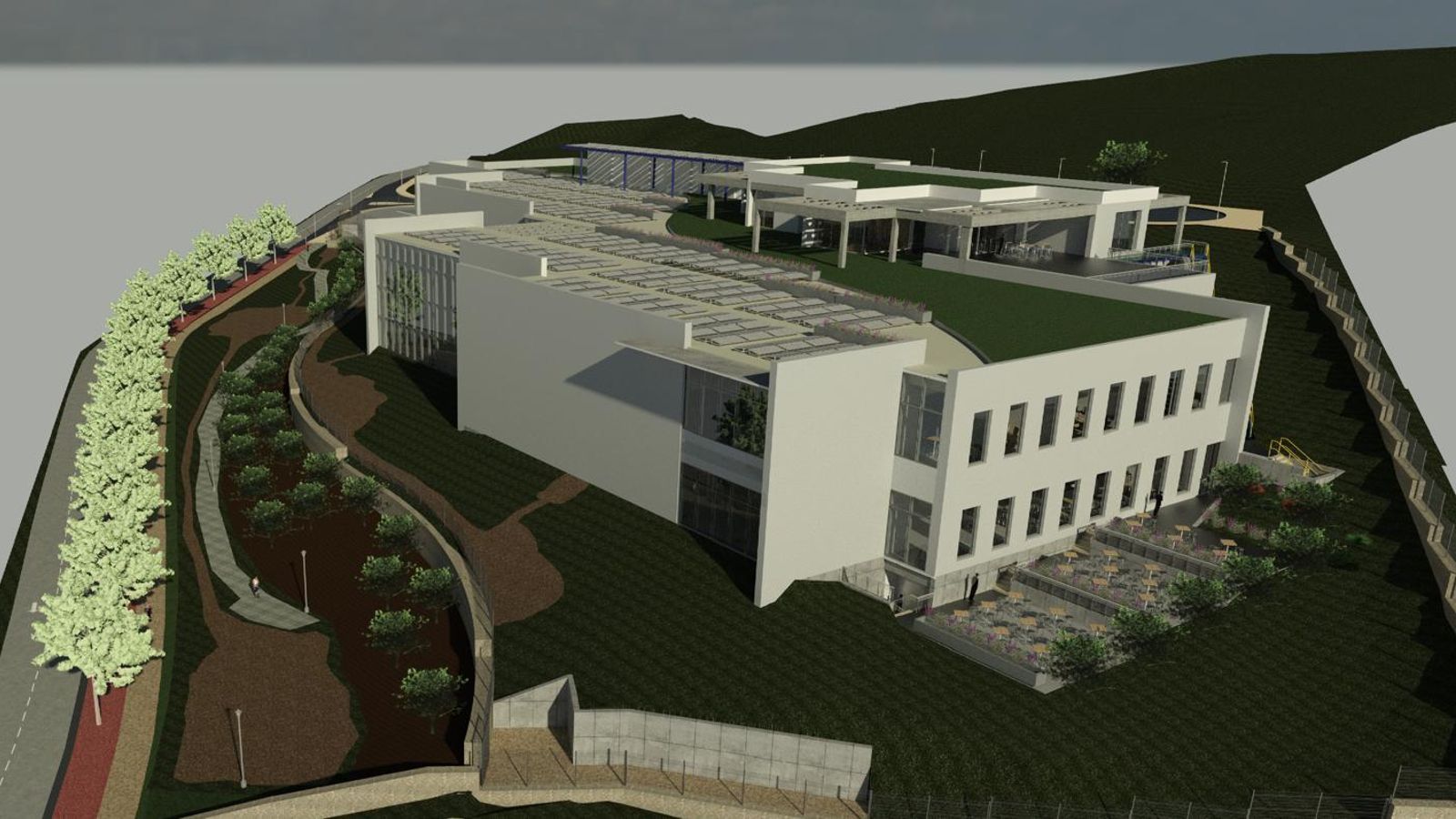 Recreación de la nueva fábrica que ArtiLab está construyendo en Ubrique