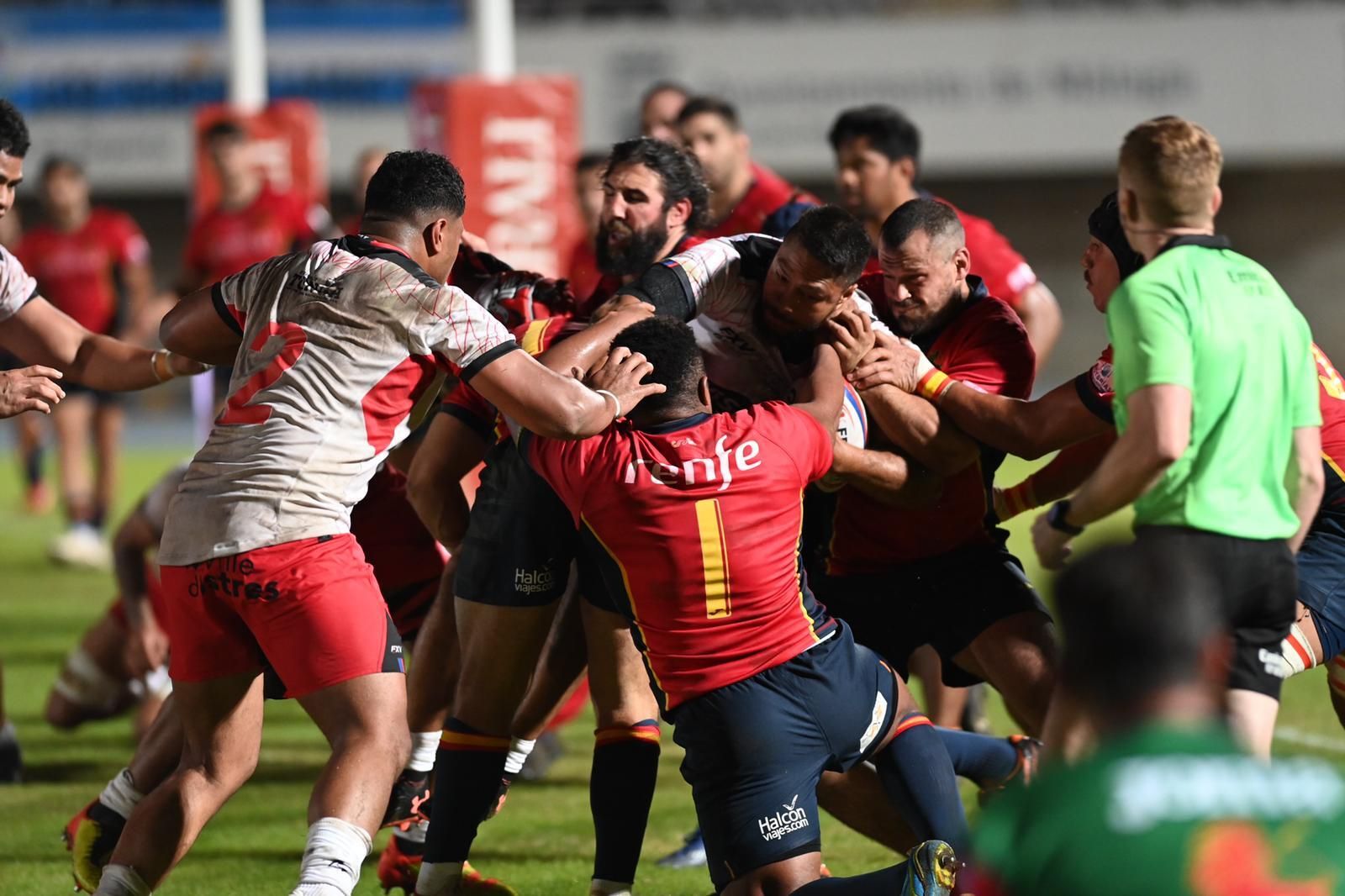 Las fotos del España-Tonga de rugby en Málaga