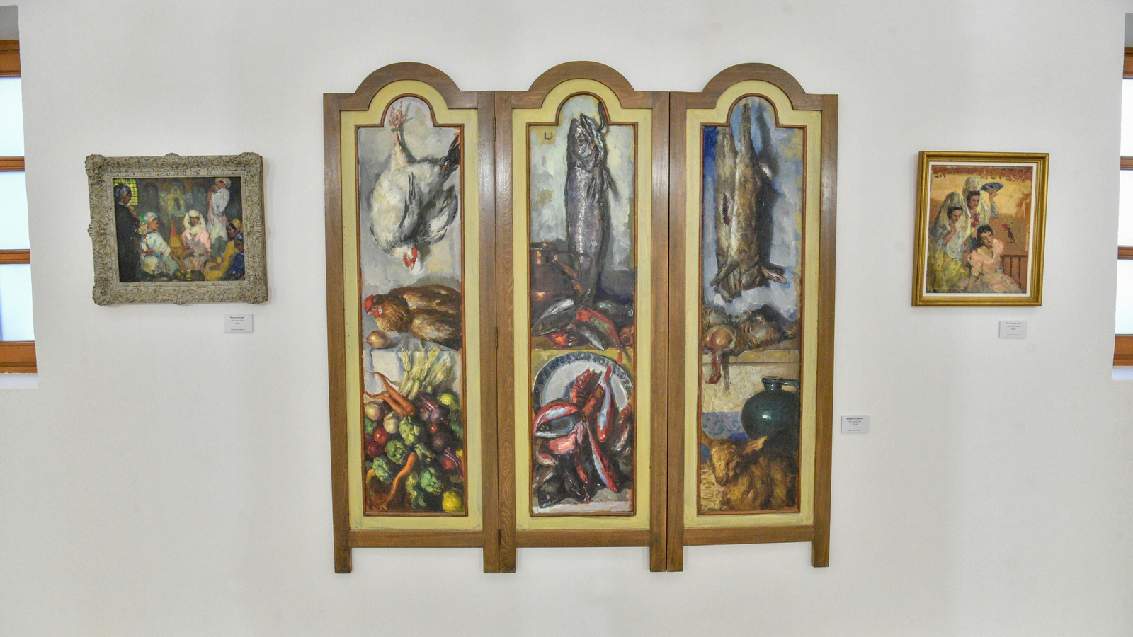 Las fotos del taller y la exposición de José Cruz Herrera y su hija Amparo en san Roque