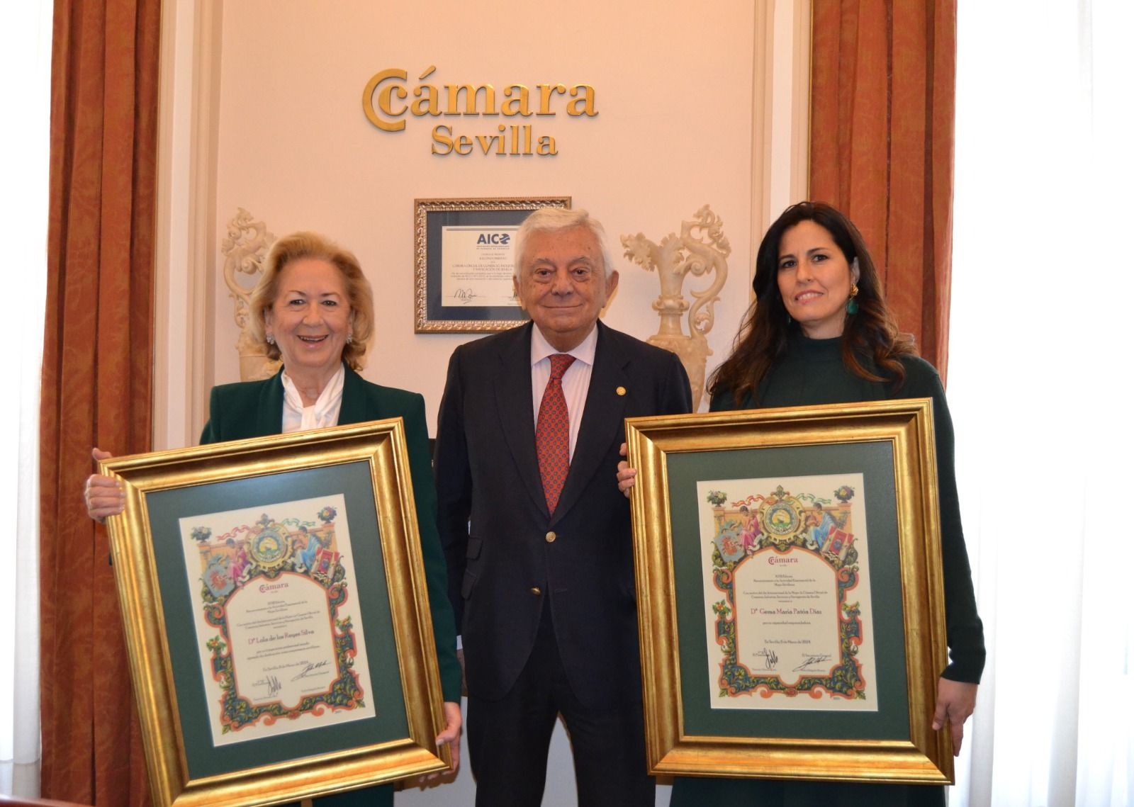 La Cámara de Comercio de Sevilla galardona a dos empresarias con motivo del Día Internacional de la Mujer